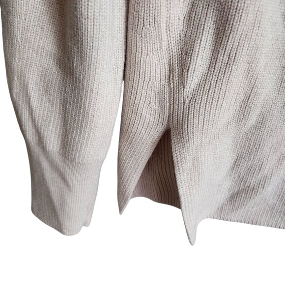 Lululemon Sweater 0 XS Off White Opal Merino Wool Blend Ribbed Crewneck - Picture 4 of 9